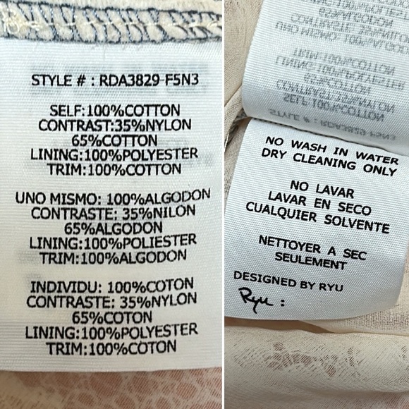 NWT Anthropologie Ryu Lace Cutout Peasant Dress Size L - Picture 12 of 16